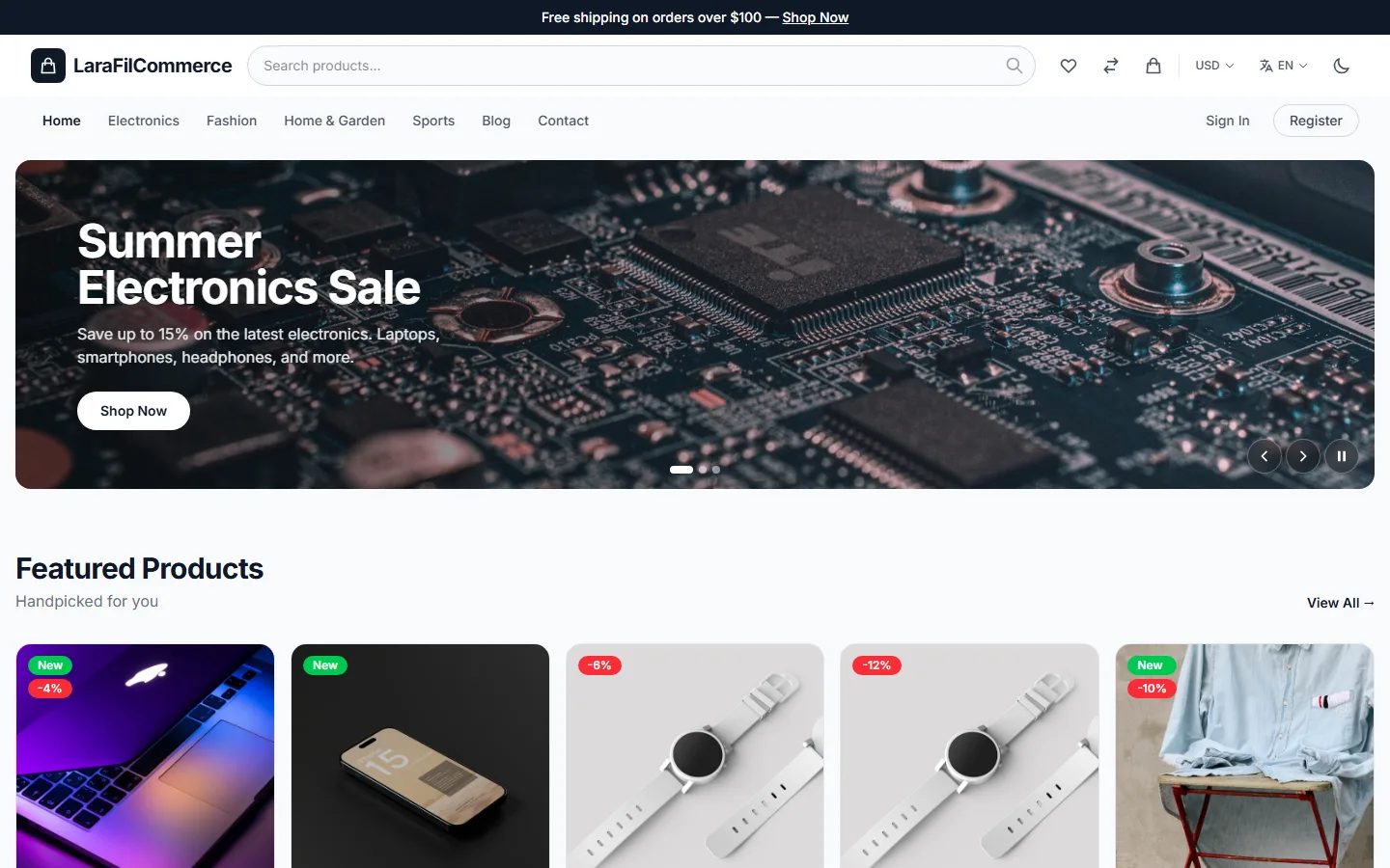 LarafilCommerce